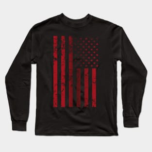 Red American flag Long Sleeve T-Shirt